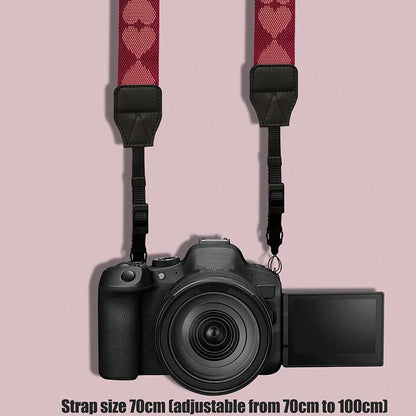 Heart Pattern Camera Shoulder Strap