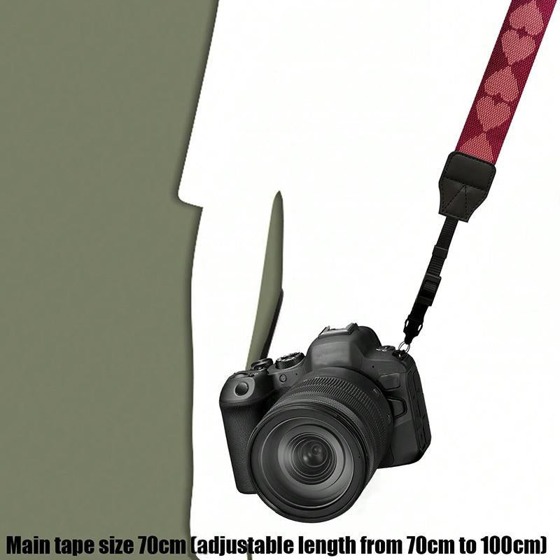 Heart Pattern Camera Shoulder Strap