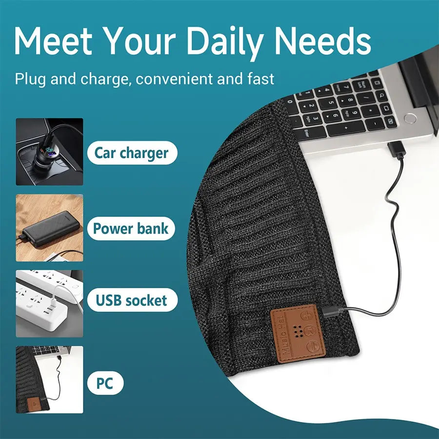 Bluetooth Beanie Hat with Microphone